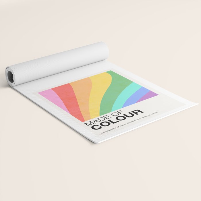 Made of colour - Pride Swatch Rainbow Yoga Mat Gallery Image 2