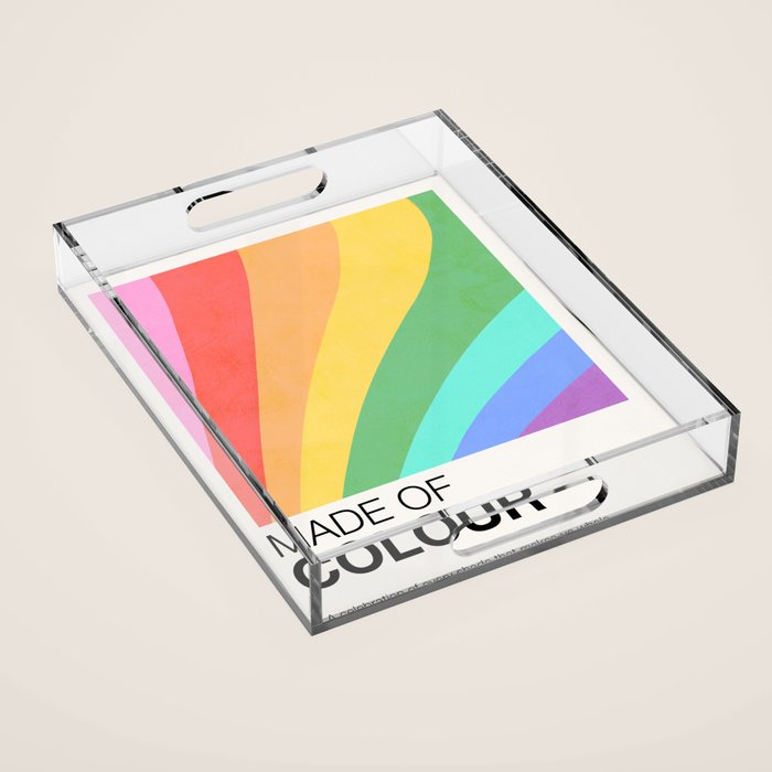 Made of colour - Pride Swatch Rainbow Acrylic Tray Gallery Image 1