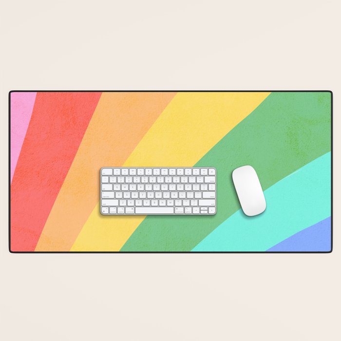 Made of colour - Pride Swatch Rainbow Desk Mat Gallery Image 1