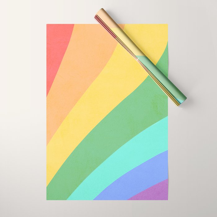 Made of colour - Pride Swatch Rainbow Wrapping Paper Gallery Image 1