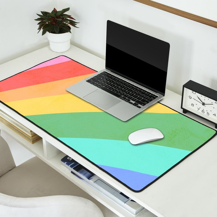 Made of colour - Pride Swatch Rainbow Desk Mat Gallery Image 2