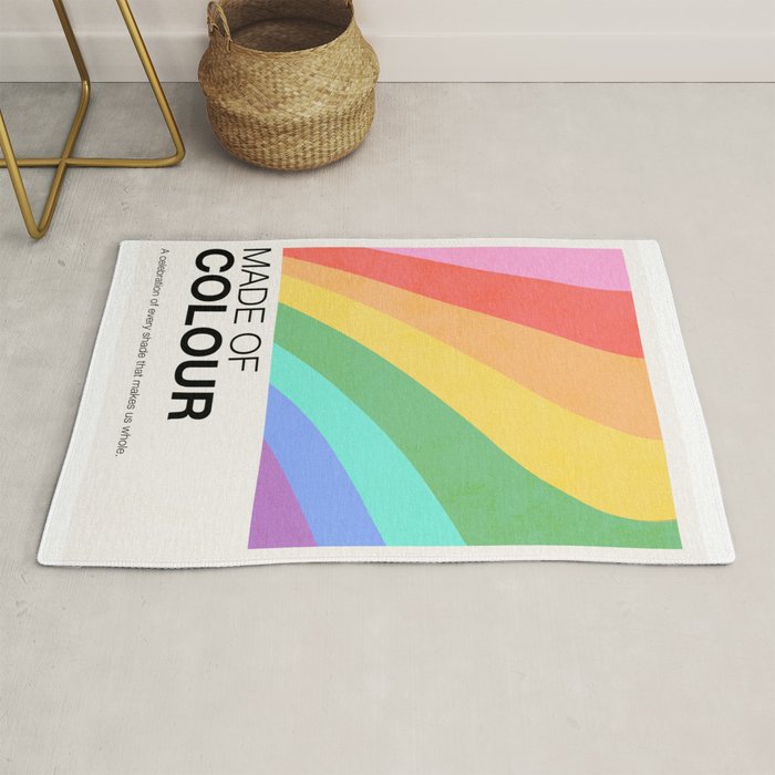 Made of colour - Pride Swatch Rainbow Rug Gallery Image 1