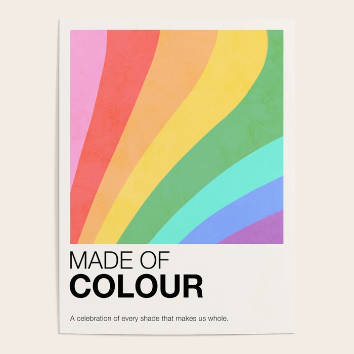 Made of colour - Pride Swatch Rainbow Poster Gallery Image 1