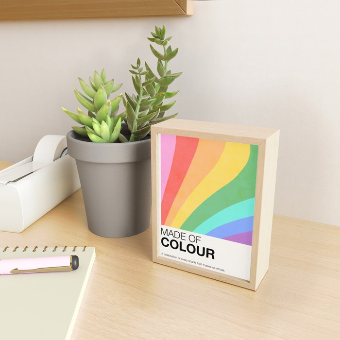 Made of colour - Pride Swatch Rainbow Mini Art Print Gallery Image 2