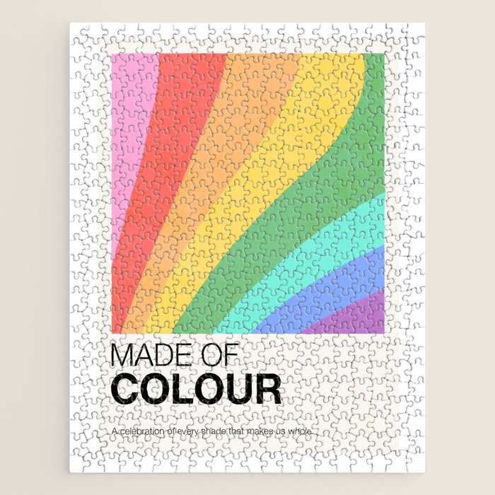 Made of colour - Pride Swatch Rainbow Jigsaw Puzzle Gallery Image 1