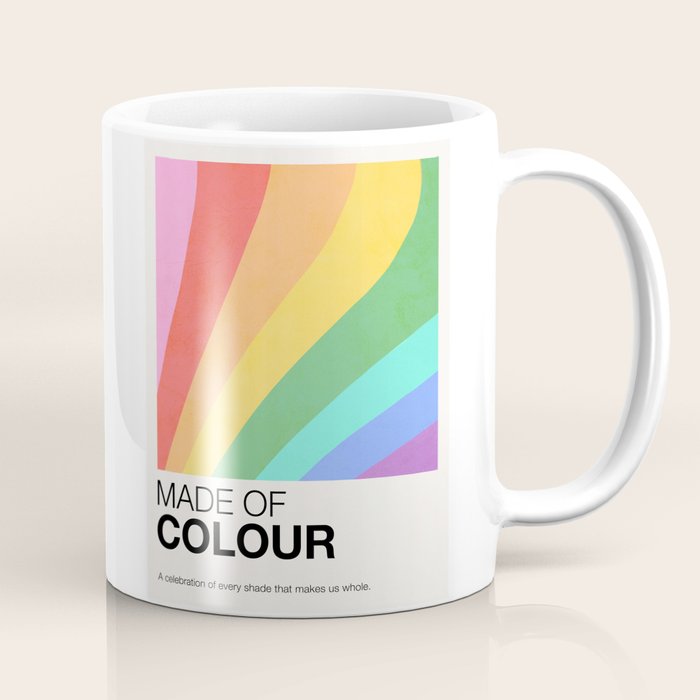 Made of colour - Pride Swatch Rainbow Coffee Mug Gallery Image 1