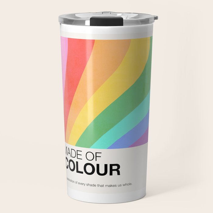 Made of colour - Pride Swatch Rainbow Travel Mug Gallery Image 1