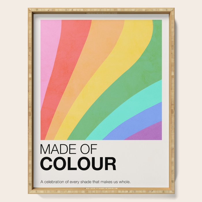 Made of colour - Pride Swatch Rainbow Serving Tray Gallery Image 1