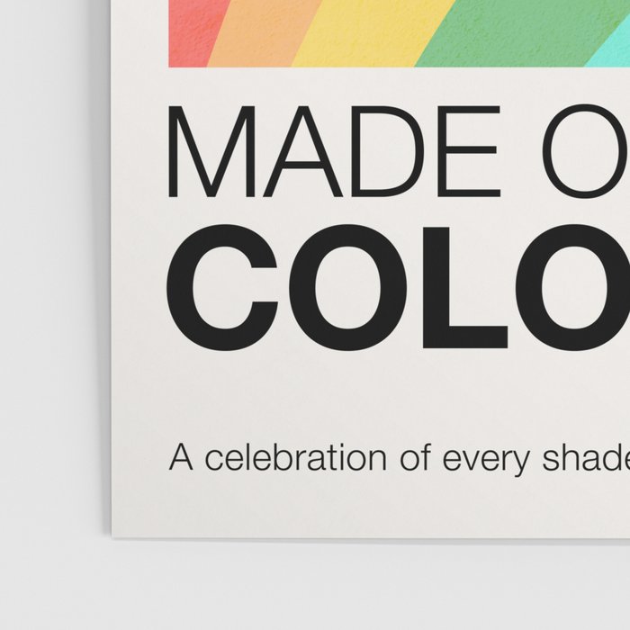 Made of colour - Pride Swatch Rainbow Poster Gallery Image 3