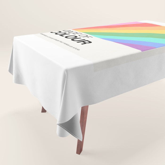 Made of colour - Pride Swatch Rainbow Tablecloth Gallery Image 1