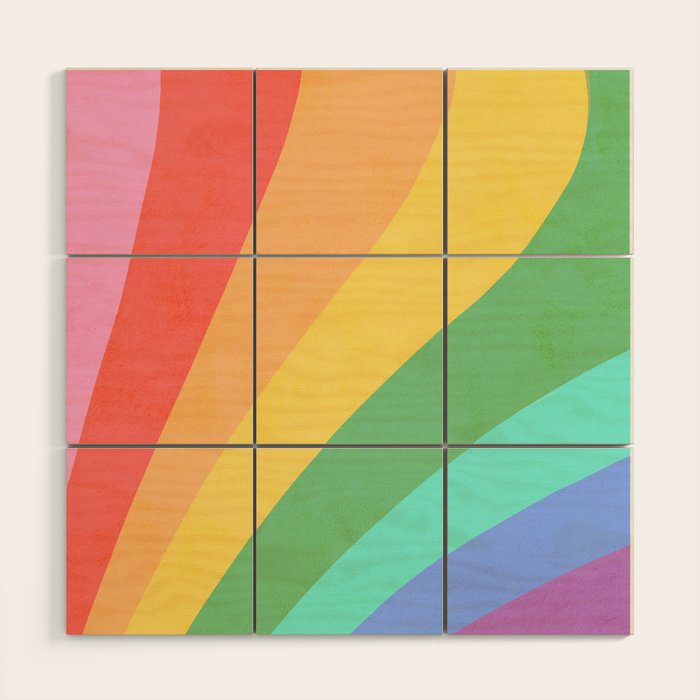 Made of colour - Pride Swatch Rainbow Wood Wall Art Gallery Image 1