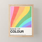 Made of colour - Pride Swatch Rainbow Mini Art Print Gallery Image 1