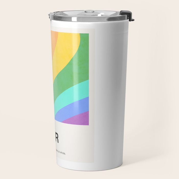 Made of colour - Pride Swatch Rainbow Travel Mug Gallery Image 2