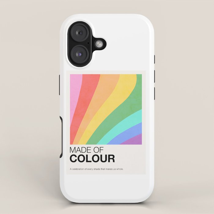 Made of colour - Pride Swatch Rainbow iPhone Case Gallery Image 1