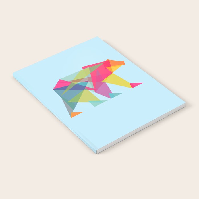 Fractal Bear - neon colorways Notebook Gallery Image 1