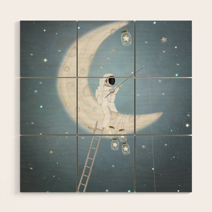 the star collector Wood Wall Art Gallery Image 1