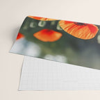 Red Poppy Garden Floral Landscape Wrapping Paper Gallery Image 2