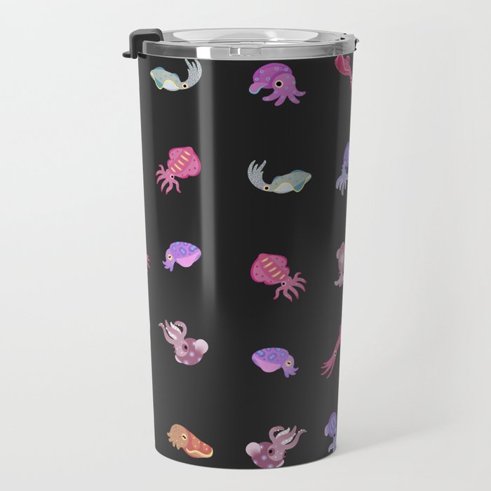 Squids - black Travel Mug Gallery Image 3