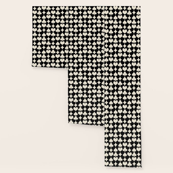 Card Suit Motifs I Black and White Wallpaper Gallery Image 3