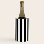 Black and white vertical stripes Classic cabana Stripe Wine Chiller Gallery Image 1