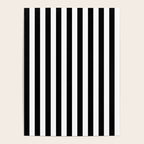Black and white vertical stripes Classic cabana Stripe Poster Gallery Image 4