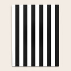 Black and white vertical stripes Classic cabana Stripe Notebook Gallery Image 4
