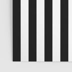 Black and white vertical stripes Classic cabana Stripe Poster Gallery Image 3