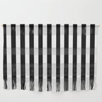 Black and white vertical stripes Classic cabana Stripe Wall Hanging Gallery Image 1