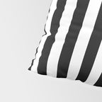 Black and white vertical stripes Classic cabana Stripe Pillow Sham Gallery Image 4