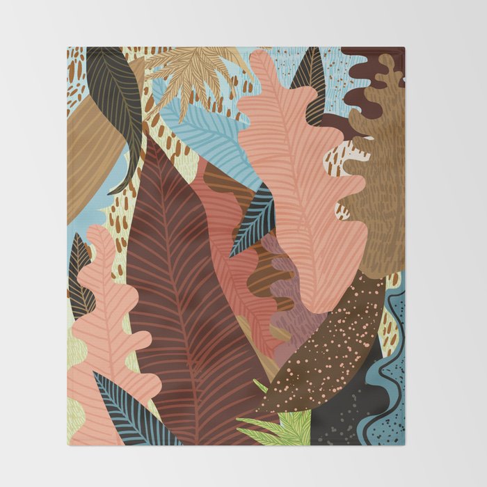 Earthy Forest Throw Blanket Gallery Image 2
