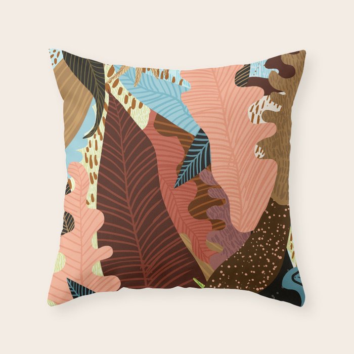 Earthy Forest Throw Pillow Gallery Image 6
