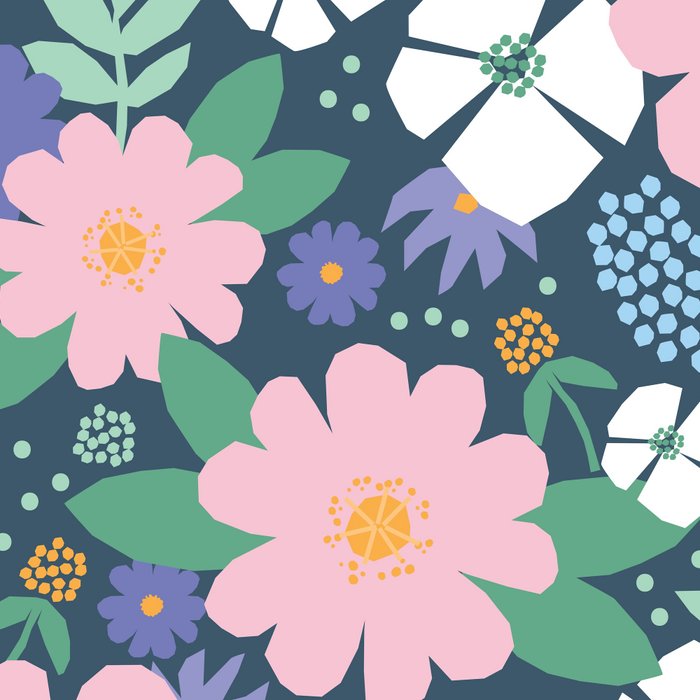 Pink and violet florals Coffee Mug Gallery Image 2