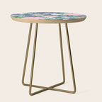 Pink and violet florals Side Table Gallery Image 1