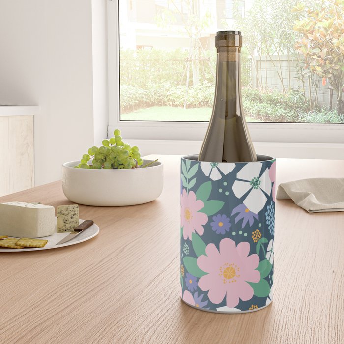 Pink and violet florals Wine Chiller Gallery Image 4