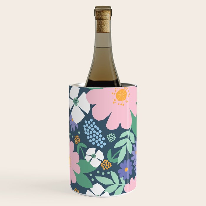 Pink and violet florals Wine Chiller Gallery Image 3