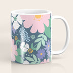 Pink and violet florals Coffee Mug Gallery Image 1