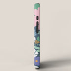 Pink and violet florals iPhone Case Gallery Image 2