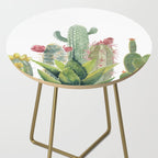 Cactus Watercolor Side Table Gallery Image 2