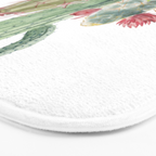 Cactus Watercolor Bath Mat Gallery Image 3