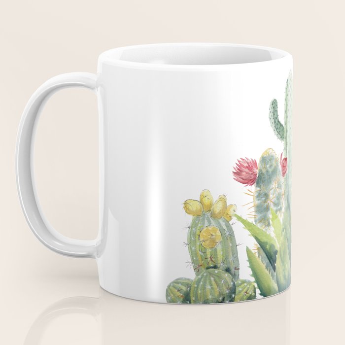 Cactus Watercolor Coffee Mug Gallery Image 3