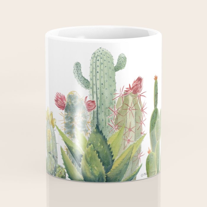 Cactus Watercolor Coffee Mug Gallery Image 4