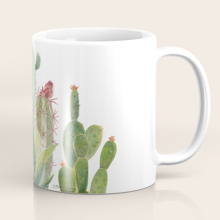 Cactus Watercolor Coffee Mug Gallery Image 1