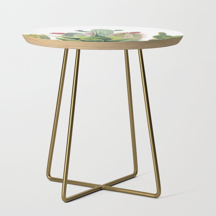 Cactus Watercolor Side Table Gallery Image 1