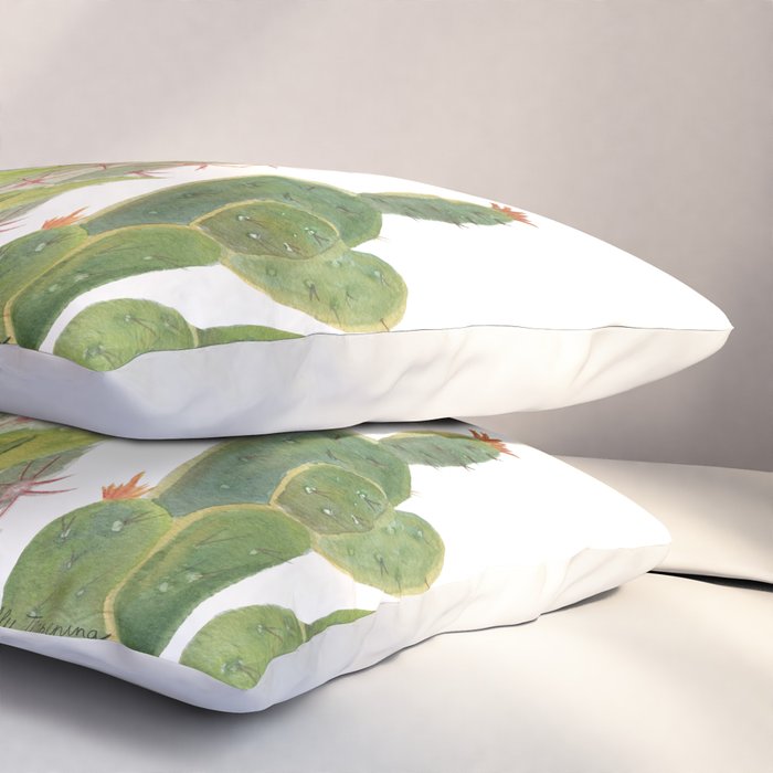 Cactus Watercolor Pillow Sham Gallery Image 3
