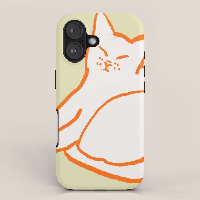 Good Morning Cat iPhone Case Gallery Image 1