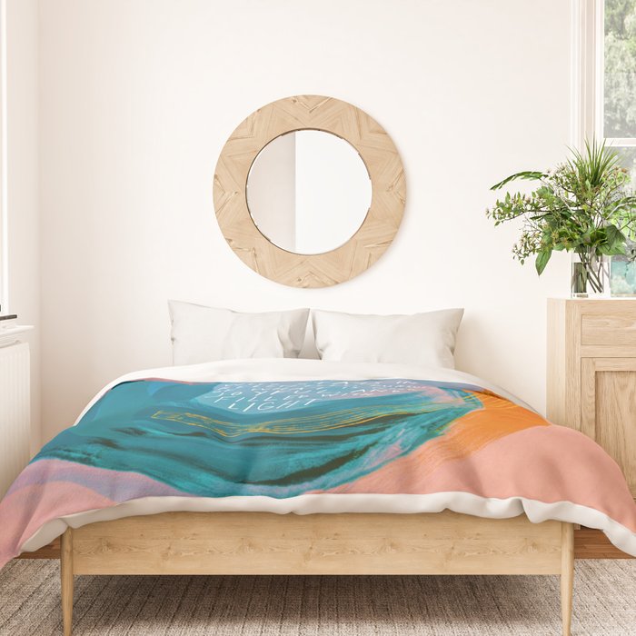 "May You Always Be The One Who Stays In Relentless Pursuit.." Duvet Cover Gallery Image 3