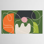 Minimal Colorful Abstract Shapes 6 Tablecloth Gallery Image 2