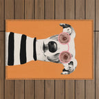 Dog Portrait Outdoor Rug Gallery Image 1