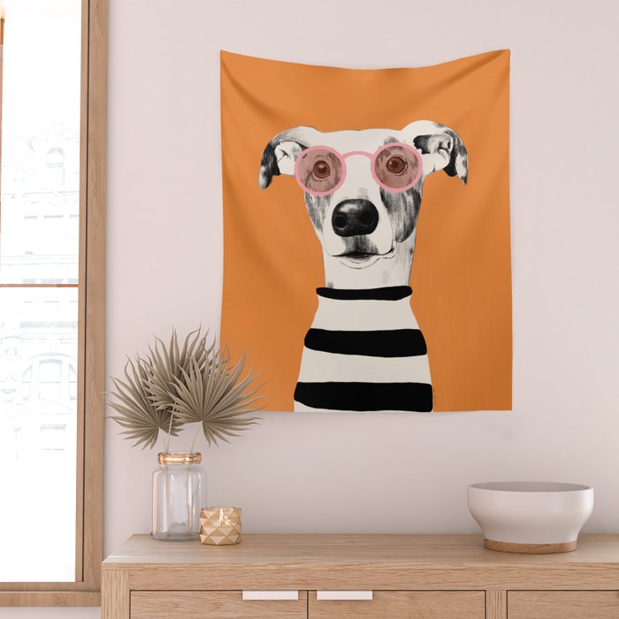 Dog Portrait Wall Tapestry Gallery Image 2