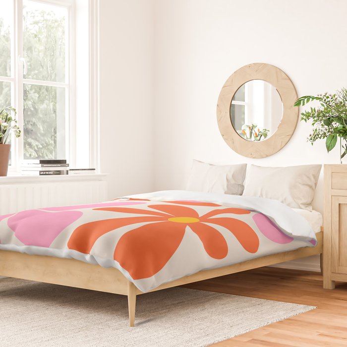 Bloom: Peach Matisse Color Series 04 Duvet Cover Gallery Image 2